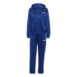 Bluza z kapturem dla kobiet adidas Essentials Linear. Niebieskie bluzy damskie Adidas, xl, bez wzorów, z dresówki, z kapturem. Za 325.50 zł.