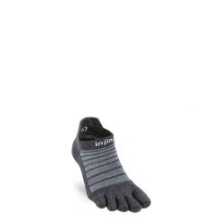 Skarpety merino Injinji Run Lightweight No-Show Wool. Szare skarpetki damskie Injinji, bez wzorów. Za 129.00 zł.