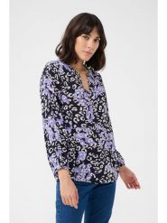 Kaffe Bluzka w kolorze czarnym rozmiar: 46. Czarne bluzki damskie Kaffe, s, bez wzorów, z wiskozy, klasyczne, bez kołnierzyka, bez ramiączek. Za 78.99 zł.