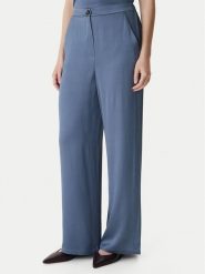 Marella Spodnie materiałowe Robinia2 2615131281 Granatowy Straight Fit. Niebieskie spodnie materiałowe damskie Marella, bez wzorów, z materiału. Za 749.99 zł.