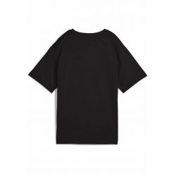 Damska koszulka GRAPHICS Relaxed Fruity PUMA Black. Czarne bluzki damskie Puma, m, bez wzorów, z gumy, bez kołnierzyka, bez ramiączek. W wyprzedaży za 69.00 zł.