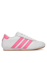 Adidas Sneakersy Taekwondo JR6805 Biały. Białe buty sportowe dziewczęce Adidas, bez wzorów, ze skóry, bez zapięcia. Za 189.99 zł.