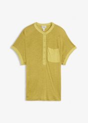 T-shirt z czystej wiskozy. Zielone t-shirty damskie bonprix, bez wzorów, z wiskozy, bez kołnierzyka. Za 24.99 zł.