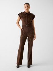 Guess Kombinezon 180568 Brązowy Classic Fit. Brązowe sukienki damskie Guess, z aplikacjami, bez ramiączek. Za 799.99 zł.