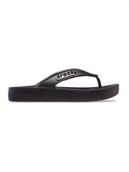 Crocs Japonki "Classic Platform" w kolorze czarnym rozmiar: 41/42. Czarne klapki damskie Crocs, bez wzorów, z otwartym noskiem, bez obcasa, na platformie, bez zapięcia. Za 92.64 zł.