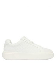 Calvin Klein Sneakersy Chunky Cupsole Laceup Lth Aop YW0YW02058 Czarny. Czarne obuwie sportowe damskie Calvin Klein, ze skóry, bez zapięcia. Za 569.99 zł.