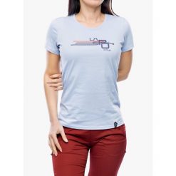 Koszulka bawełniana La Sportiva Stripe Cube T-Shirt. Niebieskie koszulki sportowe damskie La Sportiva, bez wzorów, z bawełny, bez ramiączek. Za 172.99 zł.