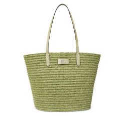 Torebka LAUREN RALPH LAUREN. Zielone shopper bag Lauren Ralph Lauren, bez dodatków. Za 629.99 zł.
