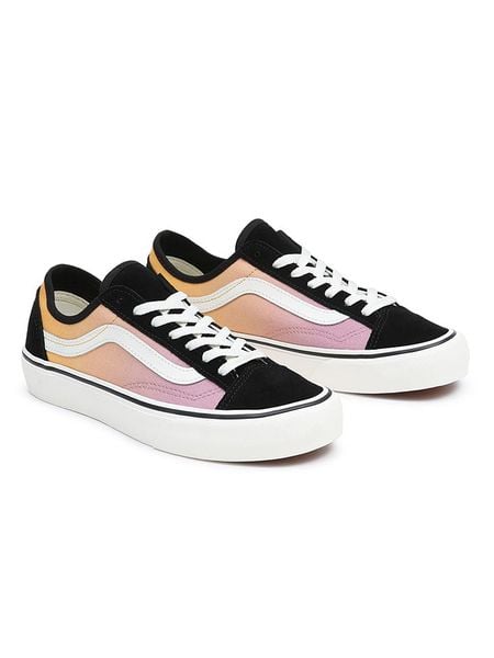 Vans Skórzane sneakersy w kolorze czarno-jasnoróżowym rozmiar: 40,5. Czarne obuwie sportowe damskie Vans, bez zapięcia. Za 145.26 zł.