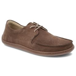 Brązowe Półbuty Armodo Welurowe Obuwie Damskie Barefoot. Brązowe półbuty damskie Armodo, bez wzorów, z weluru, bez obcasa, bez zapięcia. Za 314.99 zł.