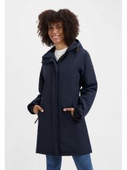 TRAVELIN' Kurtka softshellowa "Enrike" w kolorze granatowym rozmiar: L. Niebieskie kurtki sportowe damskie Travelin', l, bez wzorów, bez kaptura. Za 459.45 zł.