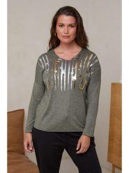 Curvy Lady Sweter w kolorze khaki rozmiar: 48/50. Brązowe swetry klasyczne damskie Curvy Lady, z bawełny, bez kołnierzyka. Za 139.45 zł.
