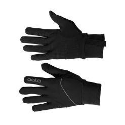 Rękawice zimowe dla dorosłych Odlo Gloves INTENSITY SAFETY Light. Czarne rękawiczki damskie ODLO, bez wzorów. W wyprzedaży za 139.99 zł.