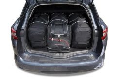 Torby Do Bagażnika Renault Megane Grandtour 2016+ 4Szt Kjust. Czarne torby podróżne KJUST, bez wzorów, z kauczuku. Za 1,330.00 zł.