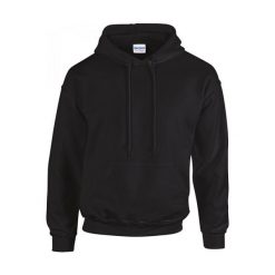 Bluza z kapturem Gildan Heavy Blend ®. Czarne bluzy damskie GILDAN, s, bez wzorów, z bawełny, z kapturem. Za 80.90 zł.