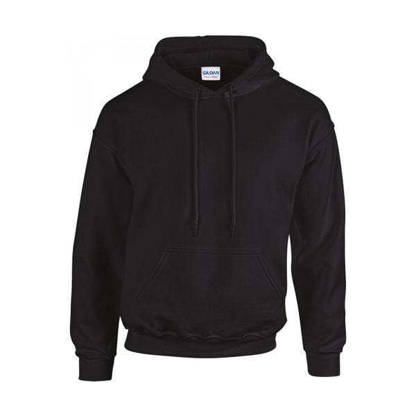 Bluza z kapturem Gildan Heavy Blend ®. Czarne bluzy damskie GILDAN, s, bez wzorów, z bawełny, z kapturem. Za 81.80 zł.