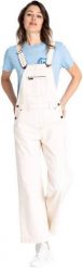 LEE WIDE BIB WIDE LEG DAMSKIE OGRODNICZKI OFF WHITE L39BCXFR 112108359. Białe kombinezony damskie Lee, l, bez wzorów, bez kołnierzyka, bez ramiączek. Za 189.99 zł.