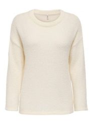 ONLY Sweter w kolorze kremowym rozmiar: M. Brązowe swetry klasyczne damskie Only, m, bez kołnierzyka. Za 144.92 zł.