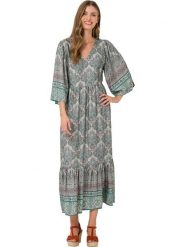 Heine Sukienka ze wzorem rozmiar: 50. Sukienki damskie Heine, bez wzorów, z wiskozy, bez ramiączek. Za 148.26 zł.