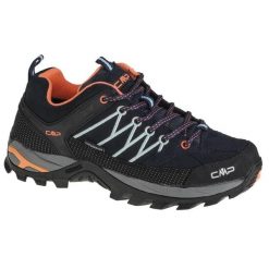 Damskie Niskie buty trekkingowe CMP Rigel waterprof. Czarne obuwie trekkingowe damskie CMP, z materiału, bez zapięcia. Za 298.88 zł.