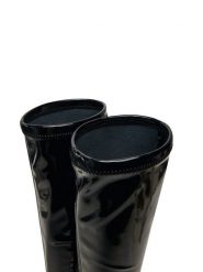 LOVE MOSCHINO Kozaki JA26039G0LIHZ000 Czarny. Czarne kozaki damskie Love Moschino, ze skóry, bez obcasa, na szpilce, bez zapięcia. Za 1,379.00 zł.