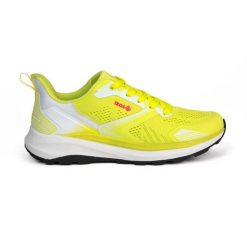Uniwersalne buty wielofunkcyjne SAYA Izas. Żółte obuwie trekkingowe damskie Izas, z materiału, bez zapięcia. Za 269.52 zł.