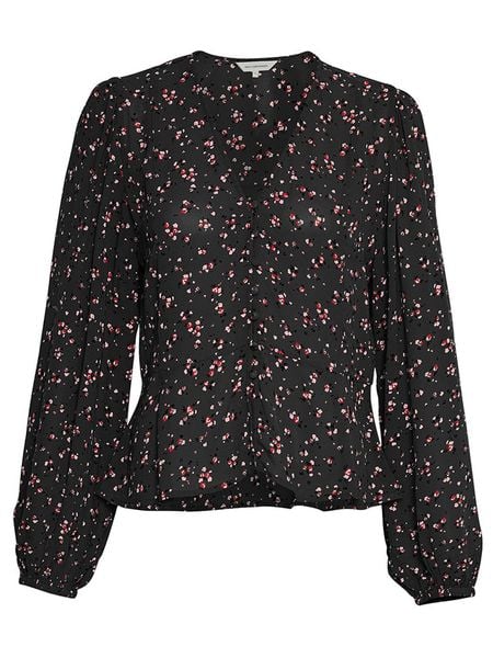 MOSS COPENHAGEN Bluzka "Orabella" w kolorze czarnym rozmiar: S. Czarne bluzki damskie Moss Copenhagen, s, bez wzorów, z wiskozy, bez kołnierzyka, bez ramiączek. Za 110.04 zł.