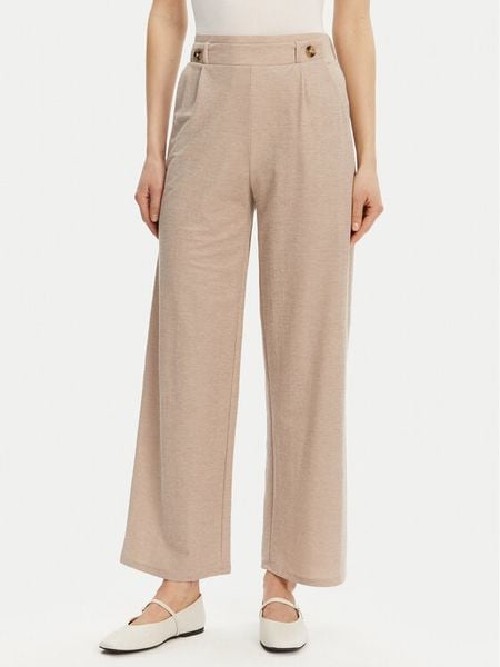 JDY Spodnie materiałowe Birdie Geggo 15320882 Beżowy Regular Fit. Brązowe spodnie materiałowe damskie JDY, bez wzorów, z materiału. Za 59.99 zł.