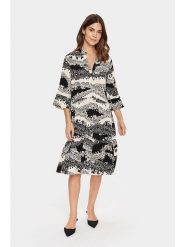 SAINT TROPEZ Sukienka w kolorze beżowym rozmiar: XXL. Brązowe sukienki damskie Saint Tropez, bez wzorów, z wiskozy, bez ramiączek. Za 104.99 zł.