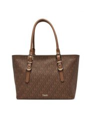TOUS Torebka Buckles Silhouette 2002201943 Brązowy. Brązowe shopper bag tous, bez wzorów, ze skóry, bez dodatków. Za 769.99 zł.