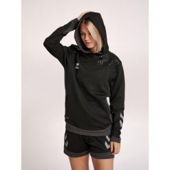 Damska bluza z kapturem Hummel hmlLEAD poly. Czarne bluzy damskie Hummel, xs, bez wzorów, z polaru, z kapturem. Za 189.85 zł.