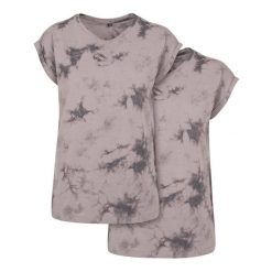 Koszulka Damska Batik Dye Z Przedłużonym Ramiączkiem. Szare bluzki damskie BUILD YOUR BRAND, xs, bez wzorów, bez kołnierzyka, bez ramiączek. Za 67.99 zł.