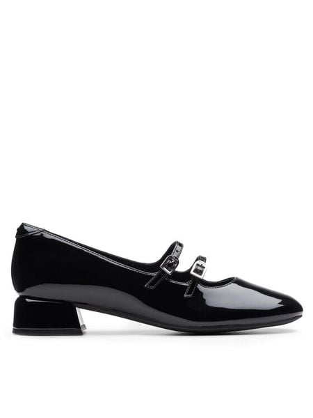 Clarks Baleriny Daiss 30 Shine 26174712 Czarny. Czarne balerinki damskie Clarks, bez wzorów, z lakierowanej skóry. Za 309.99 zł.