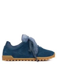 Calvin Klein Sneakersy Low Profile Run Mg Sue Db Laces HW0HW03150 Granatowy. Niebieskie obuwie sportowe damskie Calvin Klein, ze skóry, bez zapięcia. Za 489.99 zł.