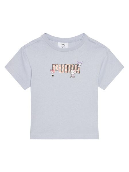 Puma T-Shirt PUMA X Hello Kitty And Friends 630062 Niebieski Regular Fit. Niebieskie koszulki i t-shirty dziewczęce Puma, bez wzorów, z bawełny, bez kołnierzyka, bez ramiączek. Za 59.99 zł.