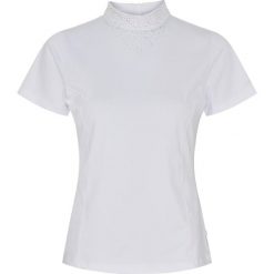 Damska koszulka konkursowa Equipage Tessa. Białe bluzki damskie EQUIPAGE, bez wzorów, sportowe, bez kołnierzyka, bez ramiączek. Za 254.50 zł.
