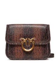 PINKO Torebka Love Box Bag Fl Mini PE 25 PLTT 104297 A2CH Brązowy. Brązowe listonoszki damskie Pinko, bez wzorów, ze skóry, bez dodatków. Za 819.99 zł.
