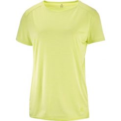 Koszulka turystyczna damska Outline summer. Żółte bluzki damskie Salomon, xs, bez wzorów, z materiału, bez kołnierzyka, bez ramiączek. Za 179.99 zł.