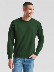 Lekka bluza dresowa Fruit Of The Loom Adulto Verde Oscuro. Zielone bluzy damskie Fruit of the Loom, m, bez wzorów, z bawełny, bez kaptura. Za 147.99 zł.
