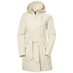 Płaszcz damski Helly Hansen Welsey II. Białe płaszcze damskie Helly Hansen, na lato, xl, bez wzorów, z materiału, bez kaptura. Za 870.00 zł.