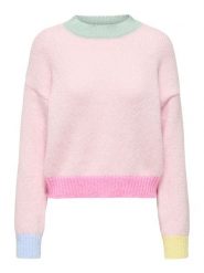 ONLY Sweter w kolorze jasnoróżowym rozmiar: M. Różowe swetry klasyczne damskie Only, m, bez kołnierzyka. Za 115.95 zł.
