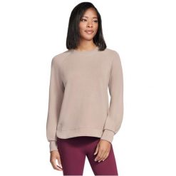 Bluza dresowa sportowa damska Skechluxe Elevate Crewneck. Brązowe bluzy damskie Skechers, m, bez wzorów, z dresówki, bez kaptura. Za 229.99 zł.