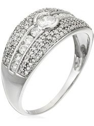 ATELIER DU DIAMANT Złoty pierścionek "Jonc Lumineux" z diamentami rozmiar: 52. Szare pierścionki damskie ATELIER DU DIAMANT, z diamentem, złote. Za 6,437.99 zł.