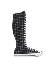 Converse Trampki Chuck Taylor All Star XXHi Plaid A13019C Czarny. Czarne trampki damskie Converse, bez wzorów, z materiału, bez zapięcia. Za 399.99 zł.