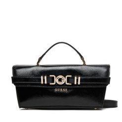 Torebka Guess. Czarne kuferki damskie Guess, z aplikacjami, bez dodatków. Za 639.99 zł.