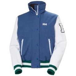 Damska kurtka narciarska Helly Hansen Apres Varsity. Niebieskie kurtki damskie Helly Hansen, m, bez wzorów, z dzianiny, bez kaptura. Za 1,451.00 zł.