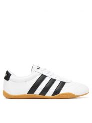 Adidas Sneakersy Grand Court Lo JQ9688 Biały. Białe obuwie sportowe damskie Adidas, ze skóry, bez zapięcia. Za 239.99 zł.
