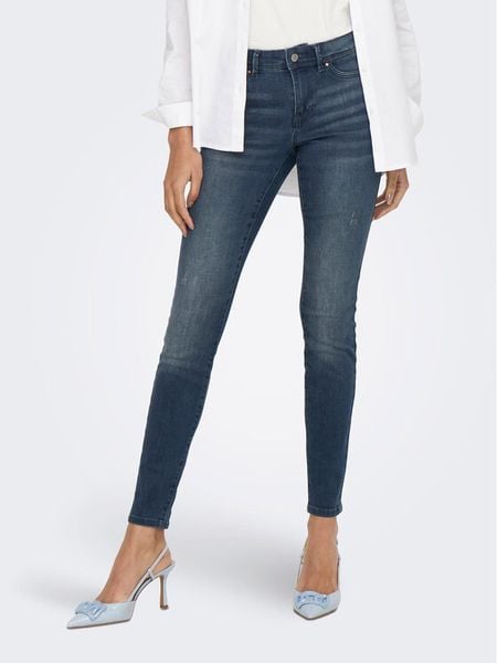 ONLY Jeansy 15233288 Niebieski Skinny Fit. Niebieskie jeansy damskie Only. Za 91.99 zł.