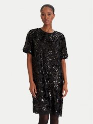 DKNY Sukienka koktajlowa DD54AN74 Czarny Regular Fit. Czarne sukienki damskie DKNY, bez wzorów, z syntetyku, wizytowe, bez ramiączek. Za 839.99 zł.