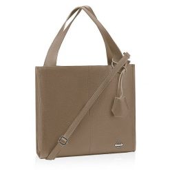 Shopperka skórzana BETLEWSKI TWB-DOL-50 TAUPE. Brązowe torebki klasyczne damskie ze skóry, bez dodatków. Za 379.99 zł.
